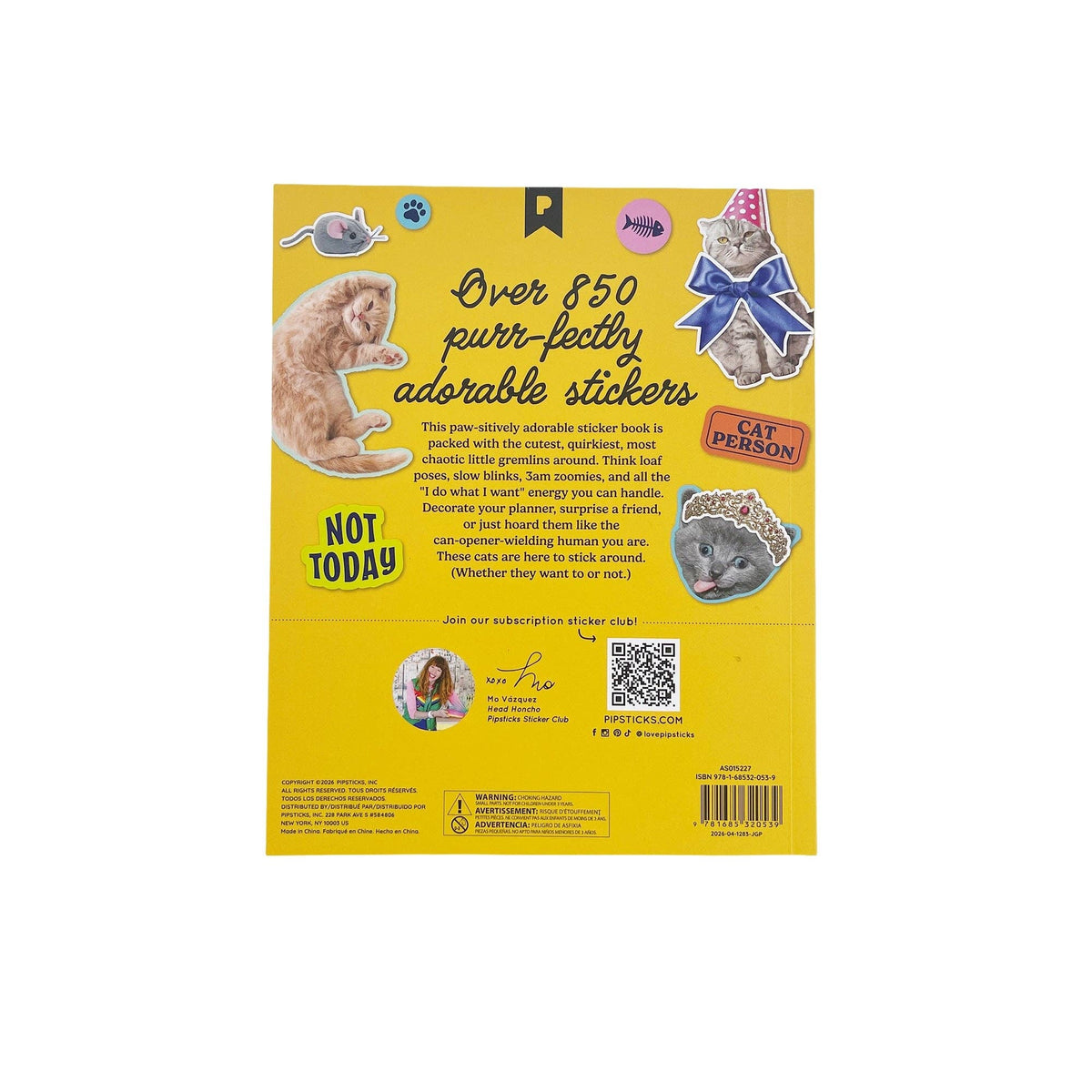 Hiss-terically Funny Cat Sticker Book