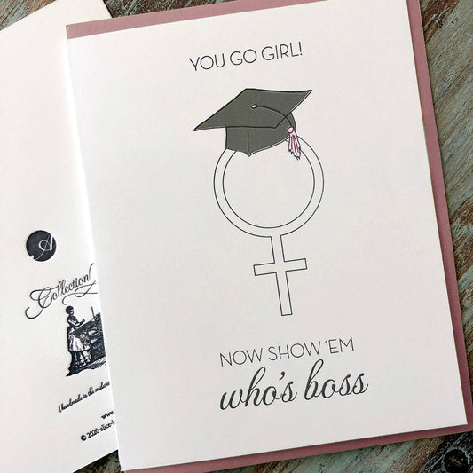 Female Graduate Card