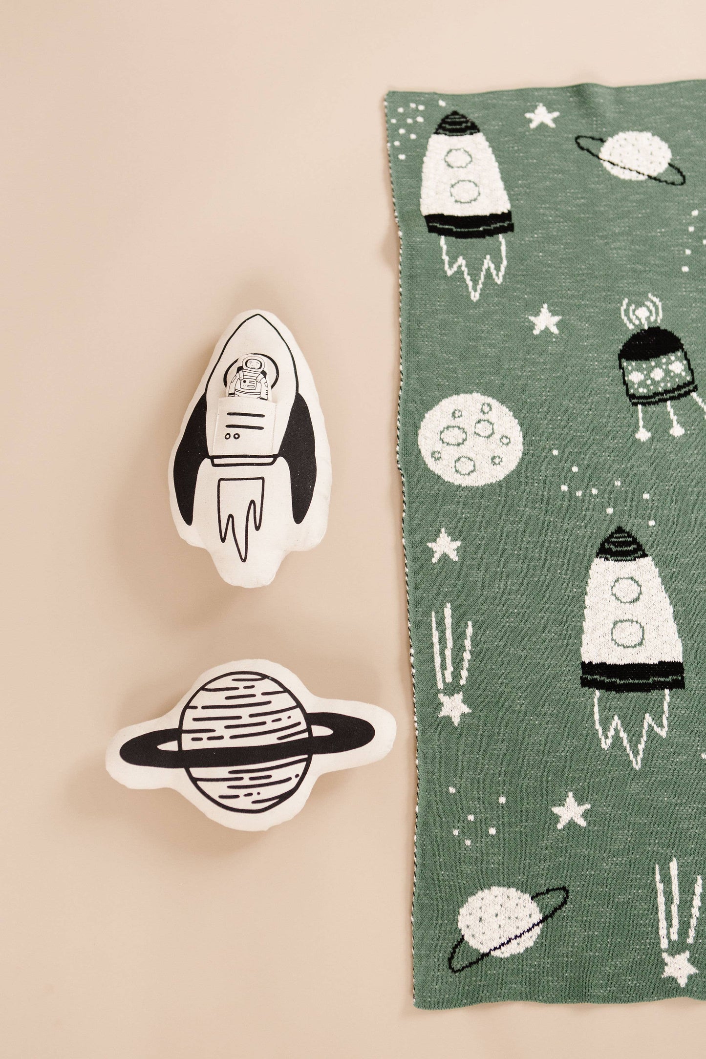 Rocket + Astronaut Pillow