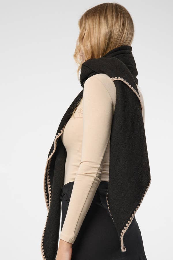 Knitted Triangle Shawl