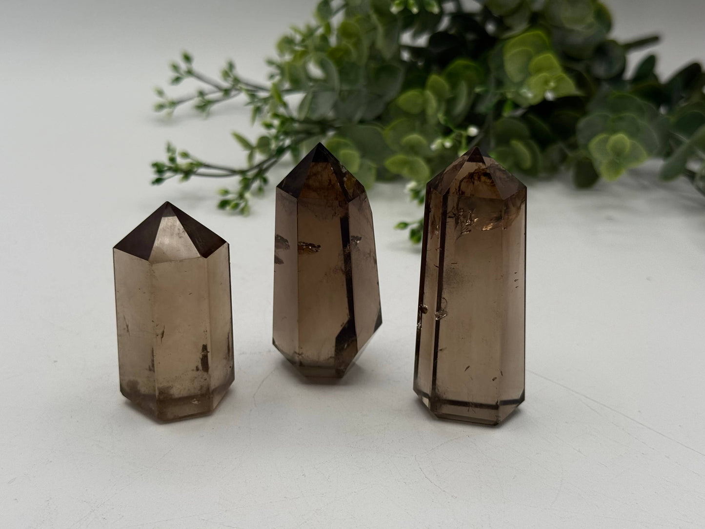 Smoky Quartz Crystal Polished Points - BRAZIL