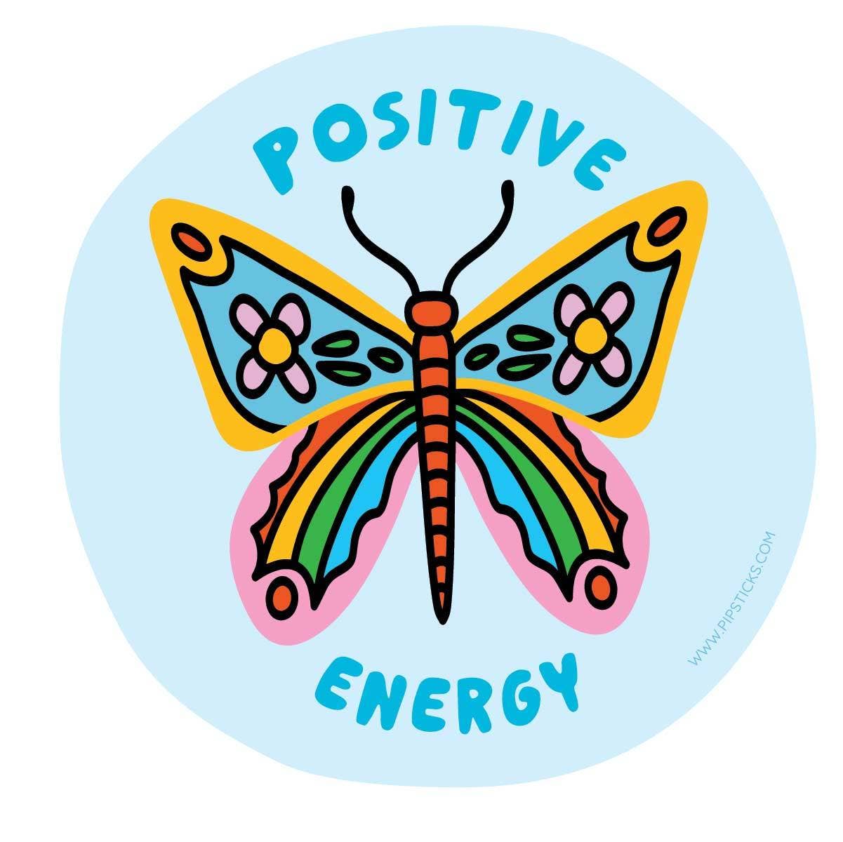 Positive Energy Vinyl Sticker