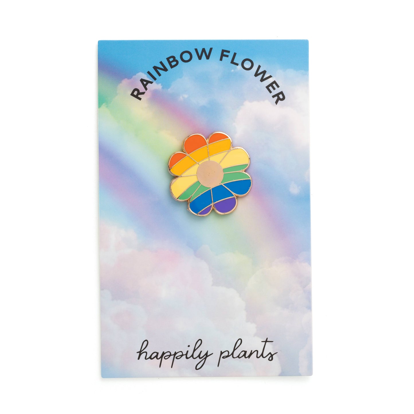 Rainbow Flower Pin | LGBT Jewelry 