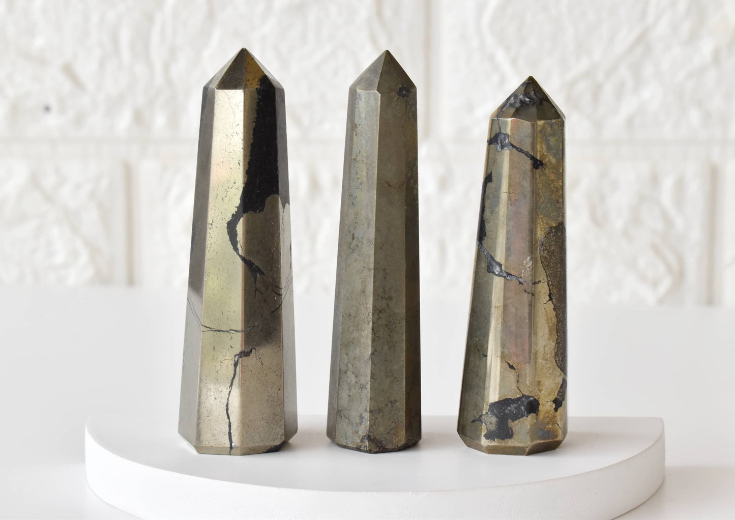 Pyrite Tower Point (Creativity and Strength) Abundance