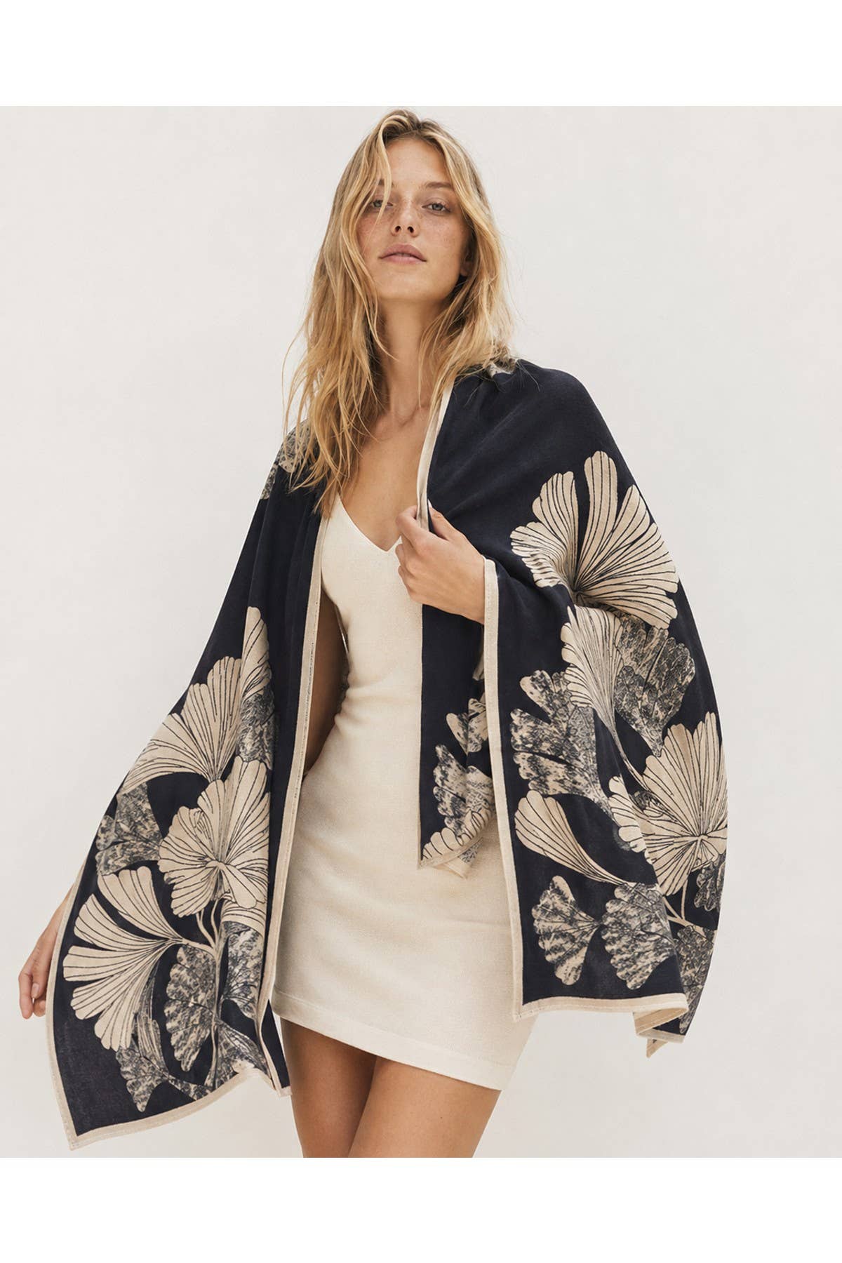 Ginkgo Botanical Reversible Scarf