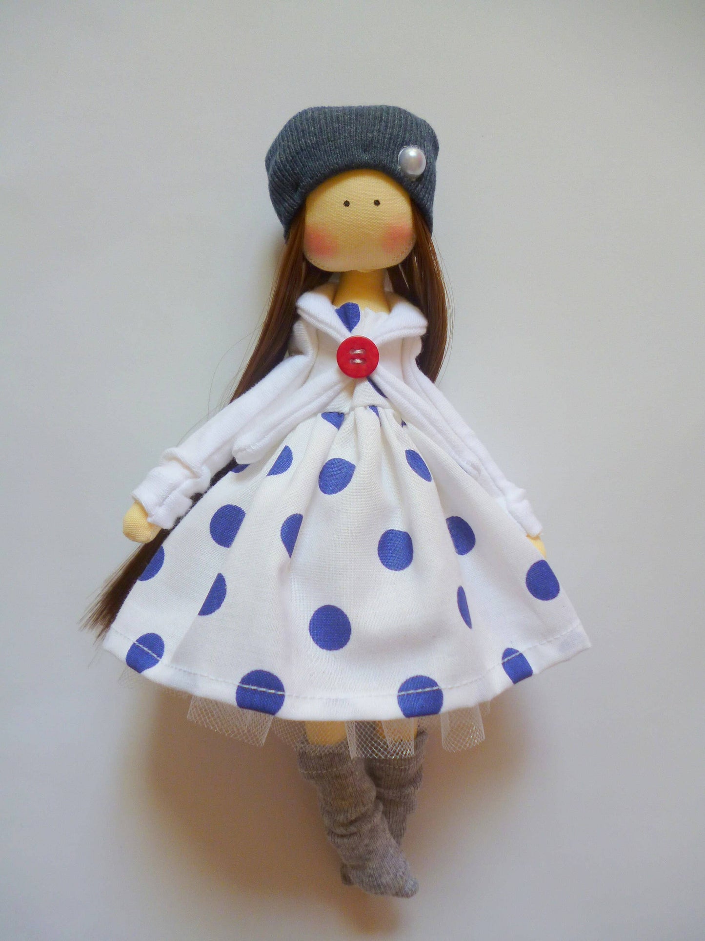 Handmade Keepsake Doll with Stitched Clothing – Heirloom Gift from Ukraine cloth doll, Fabric Doll, Textile doll, art doll