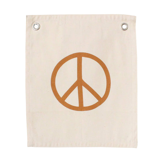 Peace Sign Canvas Mini Banner