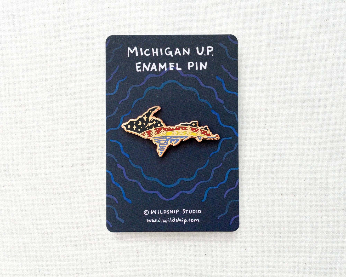 Michigan Upper Peninsula Enamel Pin