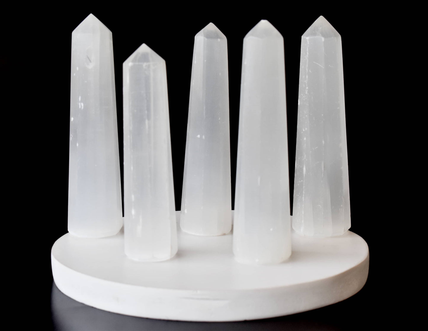 Selenite Tower Point (Insight and Flexibility)