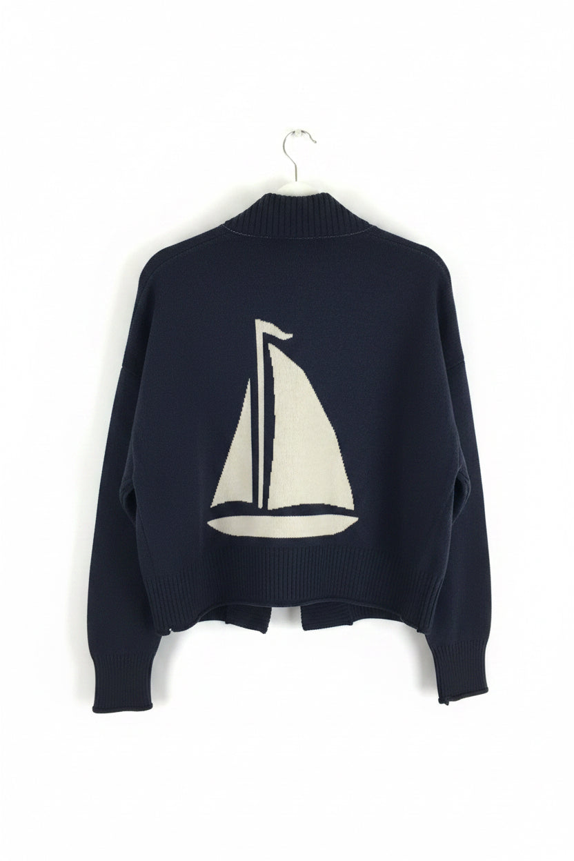 Sailboat Cardigan || Town Pride