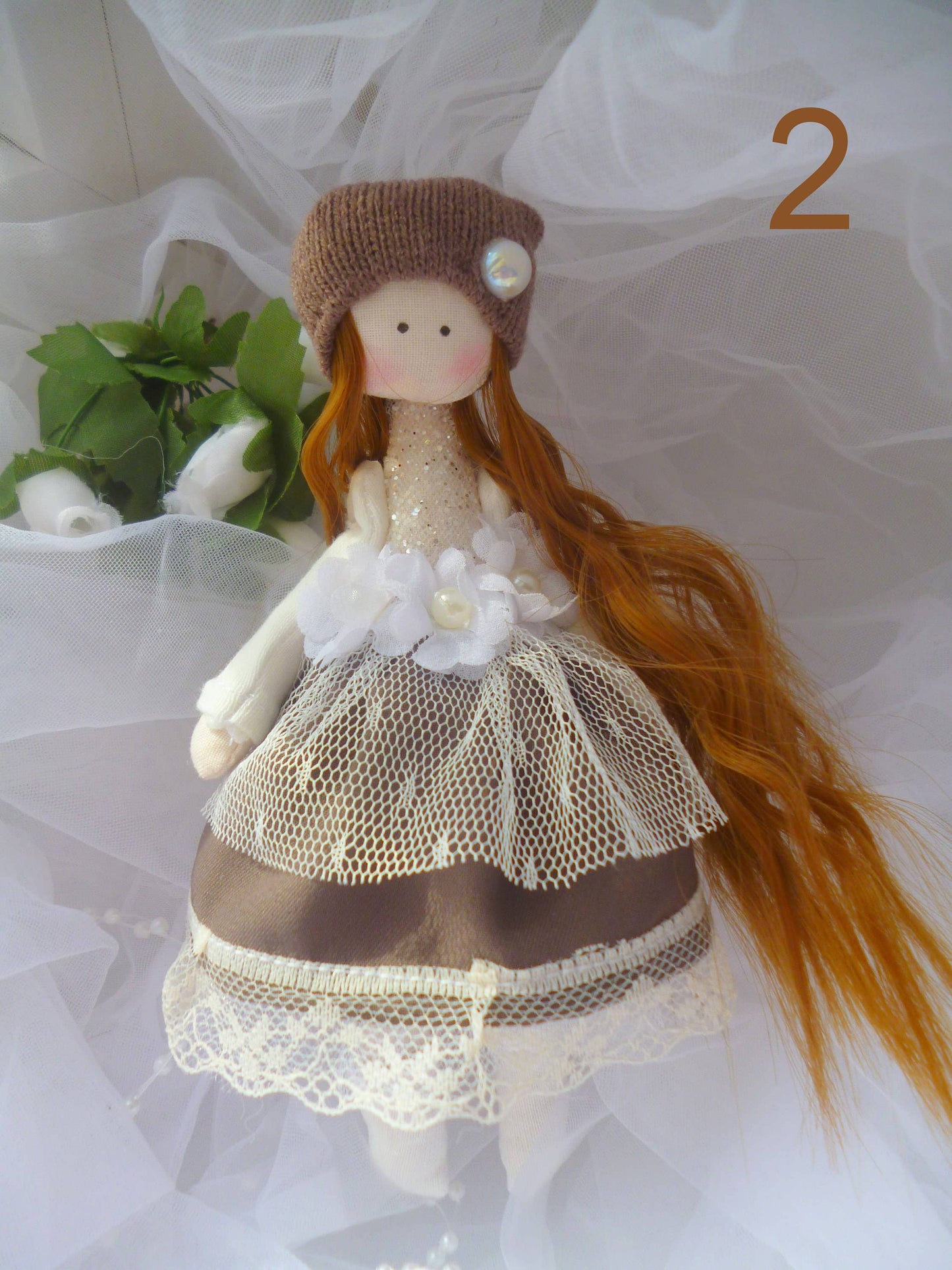 Mini Textile Pocket Doll - Dollhouse Fairy Angel