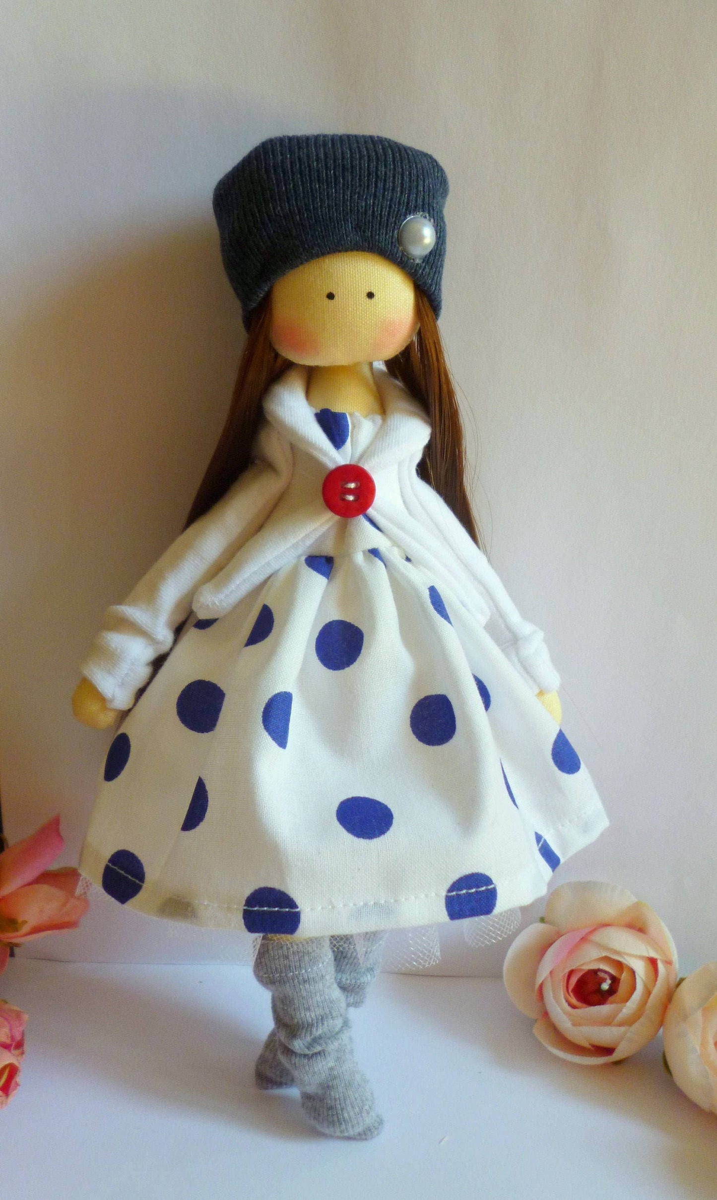Handmade Keepsake Doll with Stitched Clothing – Heirloom Gift from Ukraine cloth doll, Fabric Doll, Textile doll, art doll
