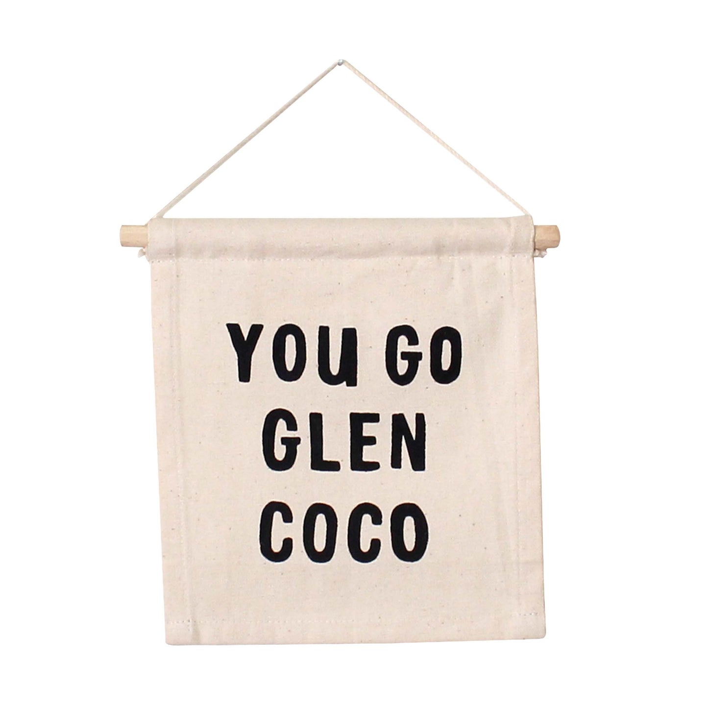 Glen Coco Canvas Hang Sign