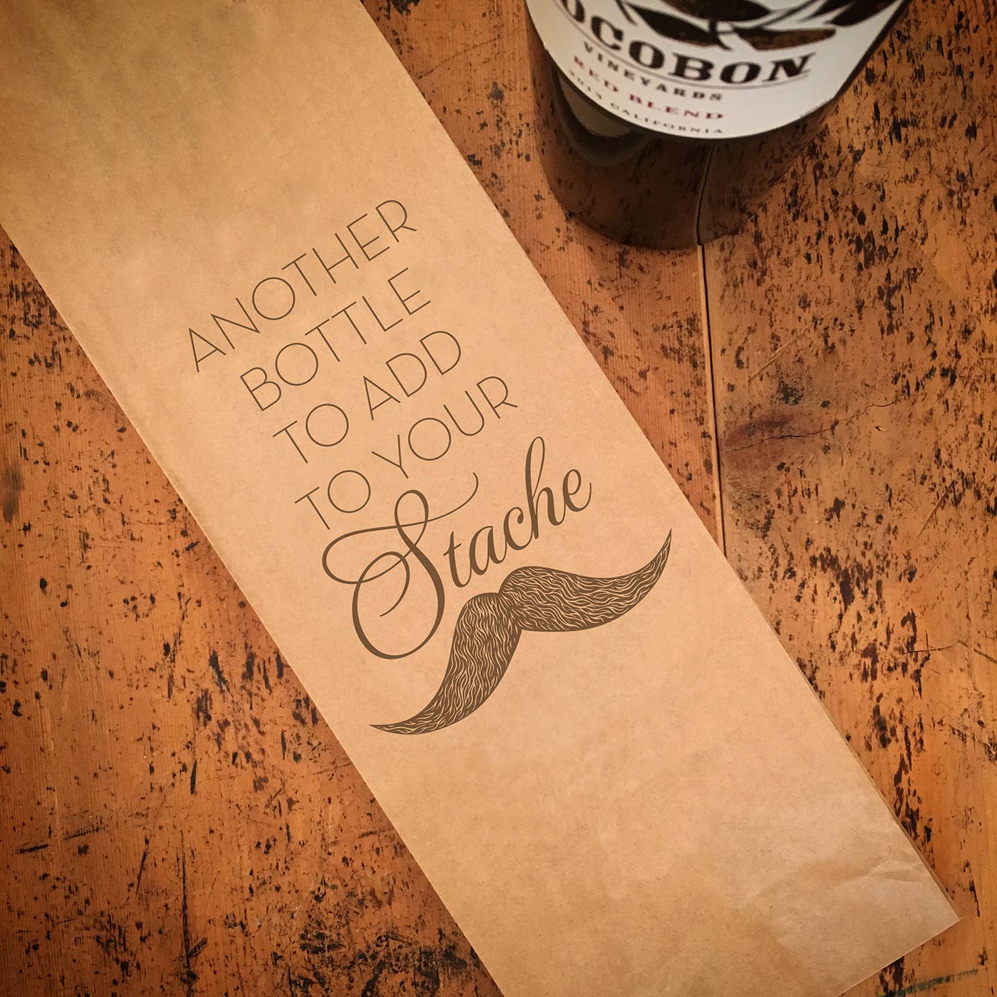 Stache Wine Bag