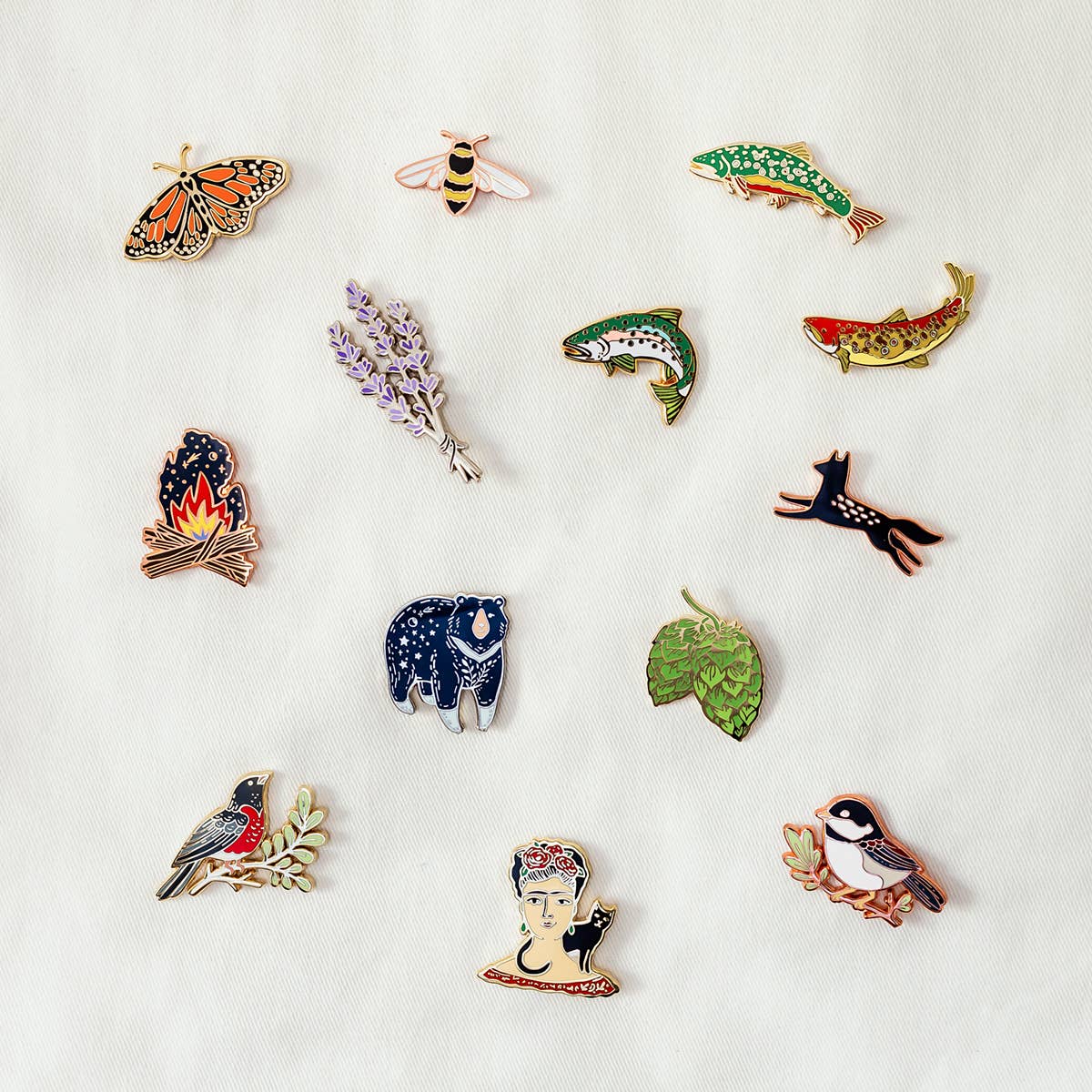Monarch Butterfly Enamel Pin For Charity