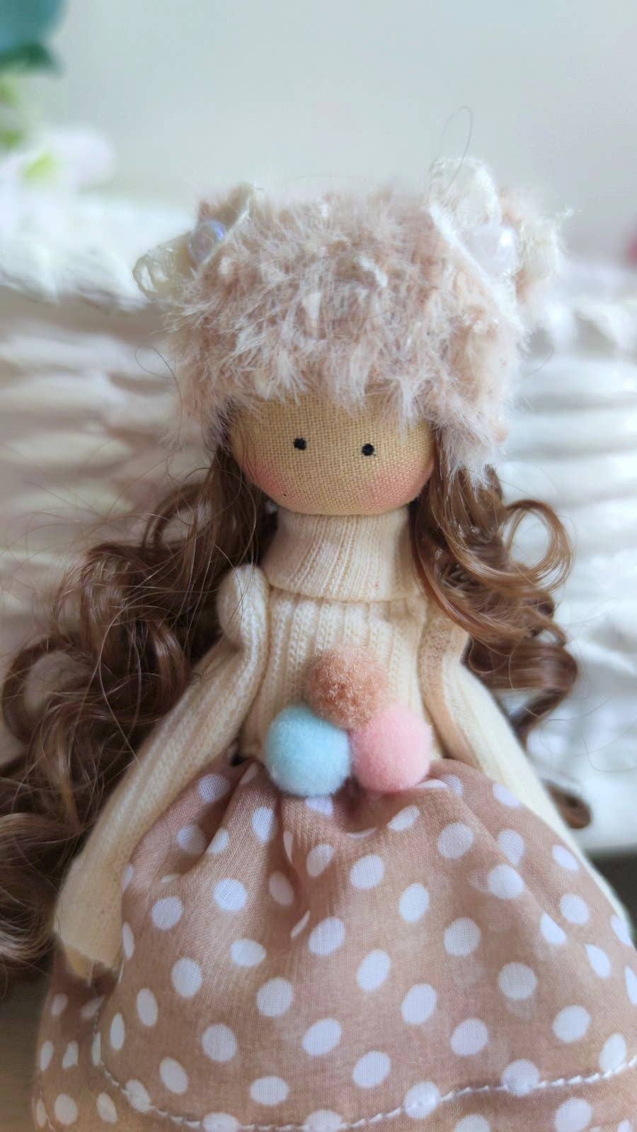 Handmade Keepsake Doll with Stitched Clothing – Heirloom Gift from Ukraine cloth doll, Fabric Doll, Textile doll, art doll