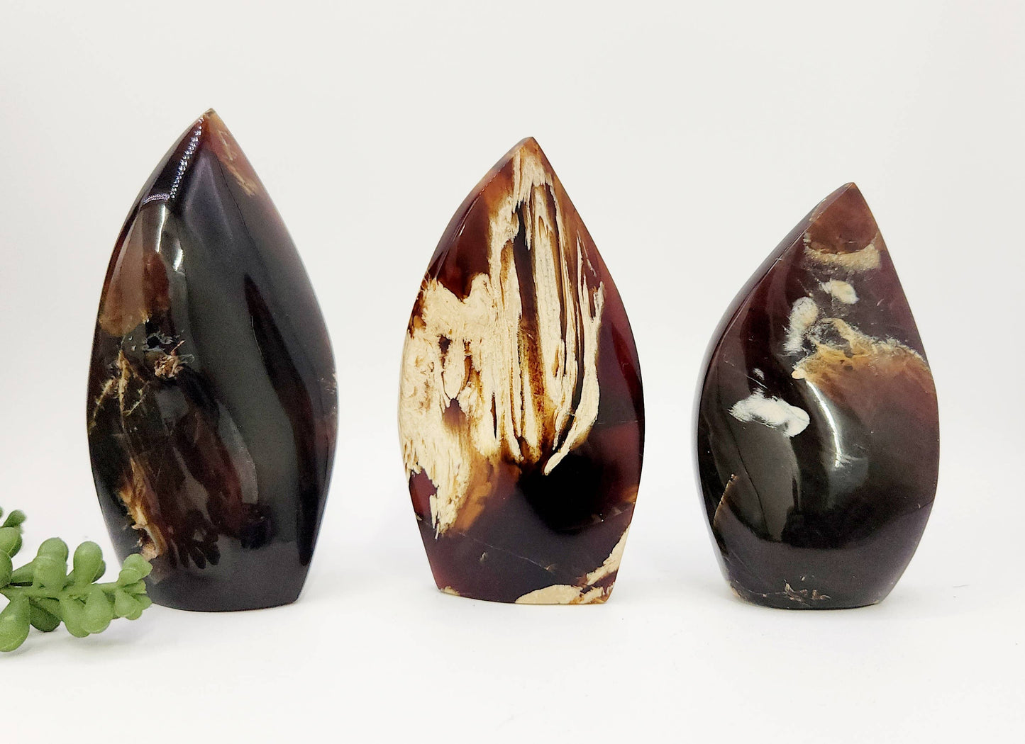 Amber Free Form Flame Shapes Indonesia - Multiple Sizes