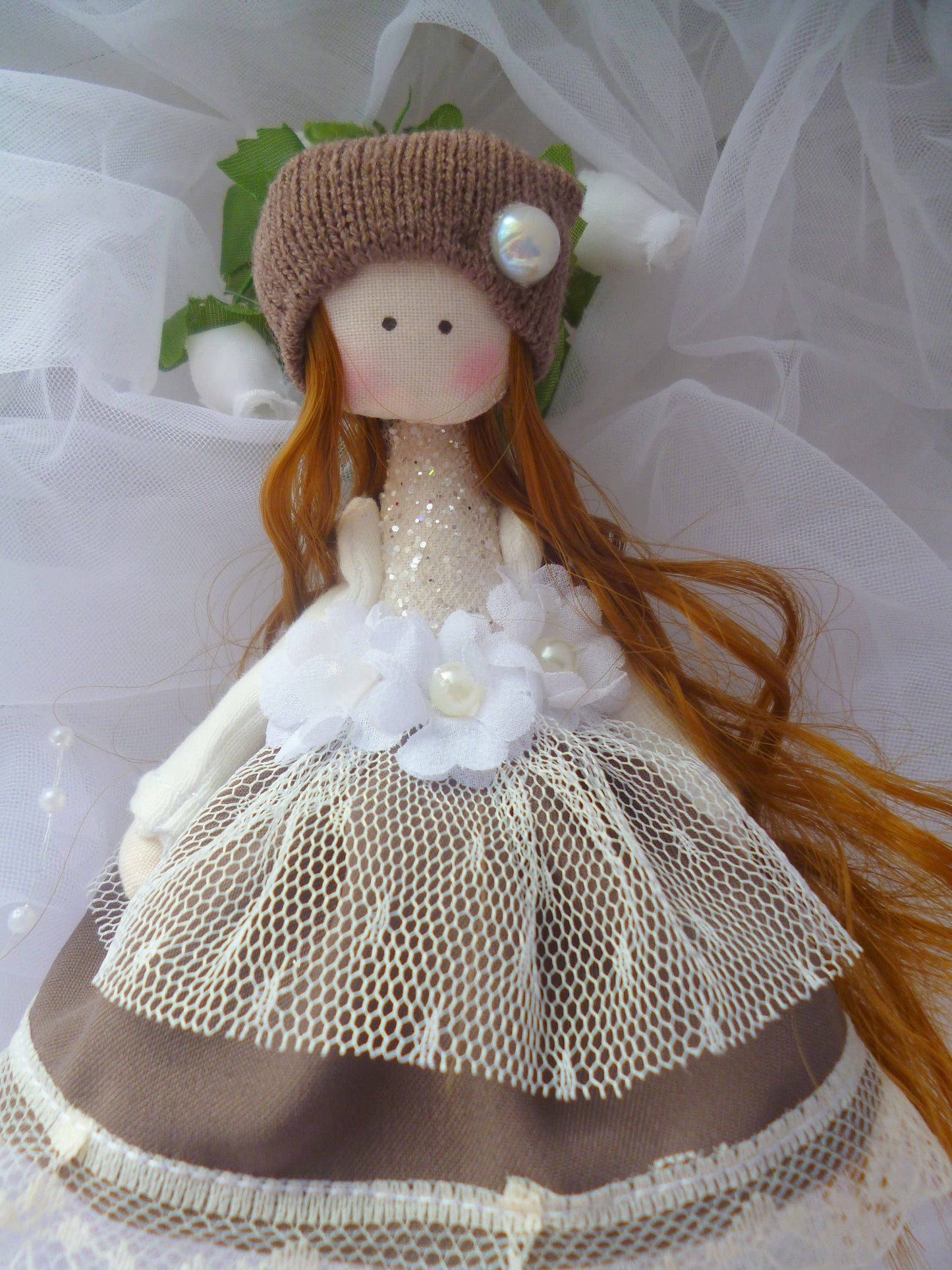 Mini Textile Pocket Doll - Dollhouse Fairy Angel