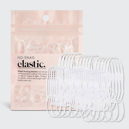 Clear No-Snag Elastic 100 pc