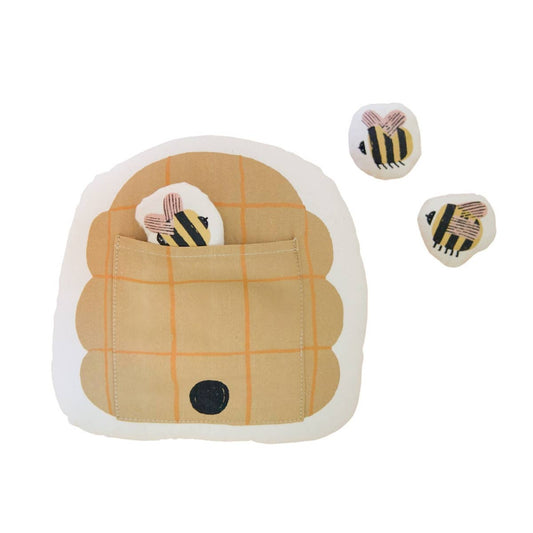 Interactive Beehive Pillow - Canvas Material