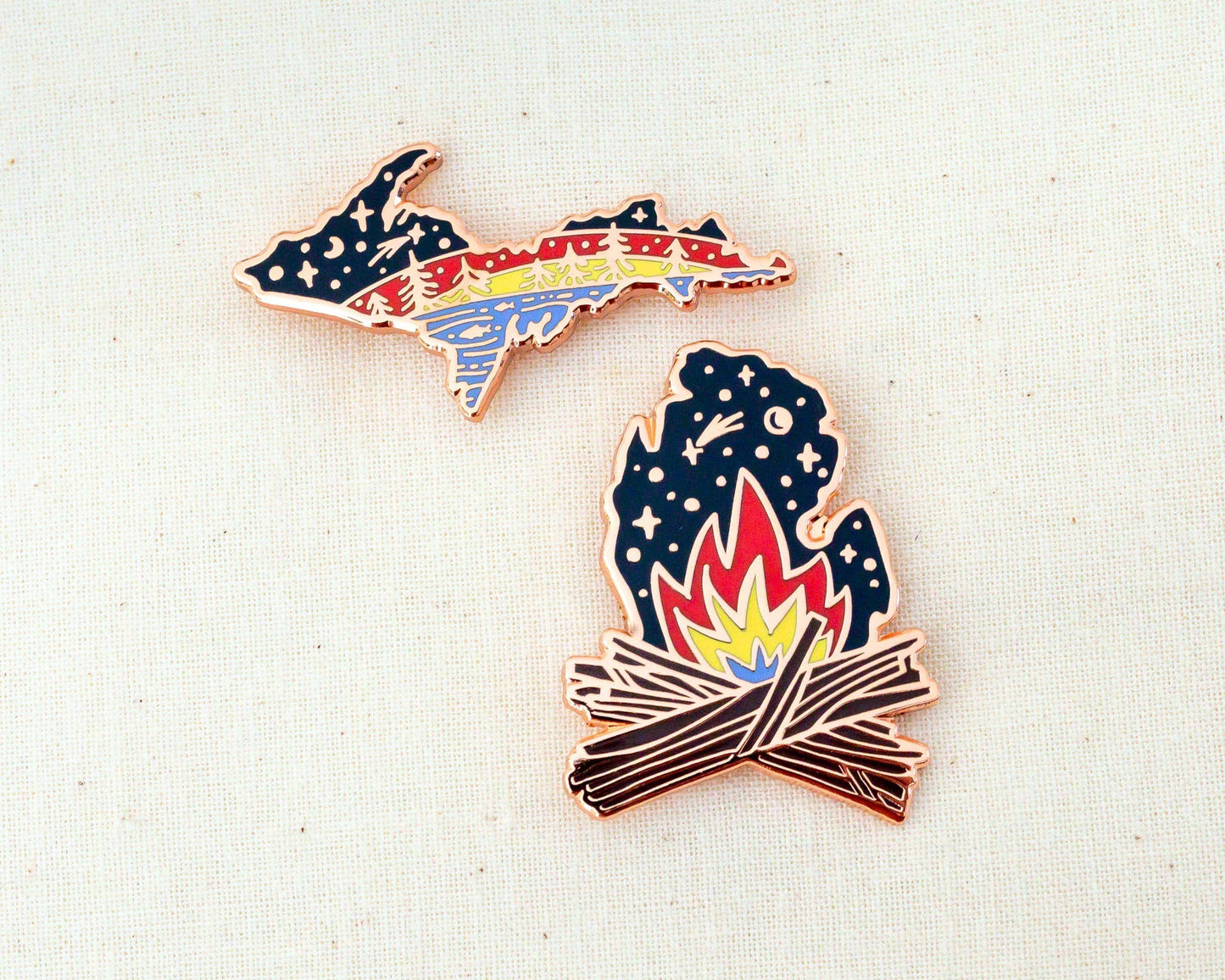 Michigan Enamel Pin Set