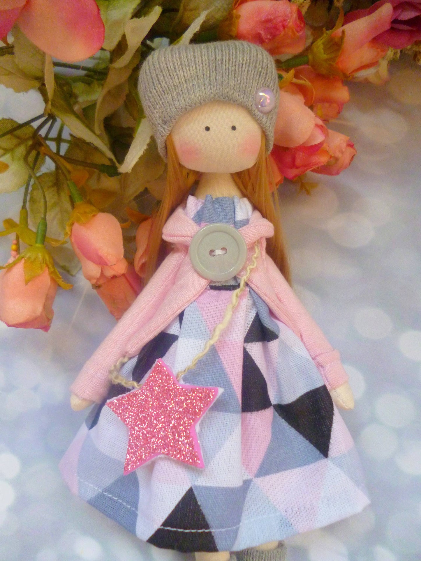 Handmade Keepsake Doll with Stitched Clothing – Heirloom Gift from Ukraine cloth doll, Fabric Doll, Textile doll, art doll