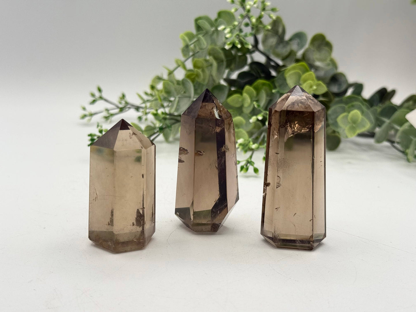 Smoky Quartz Crystal Polished Points - BRAZIL