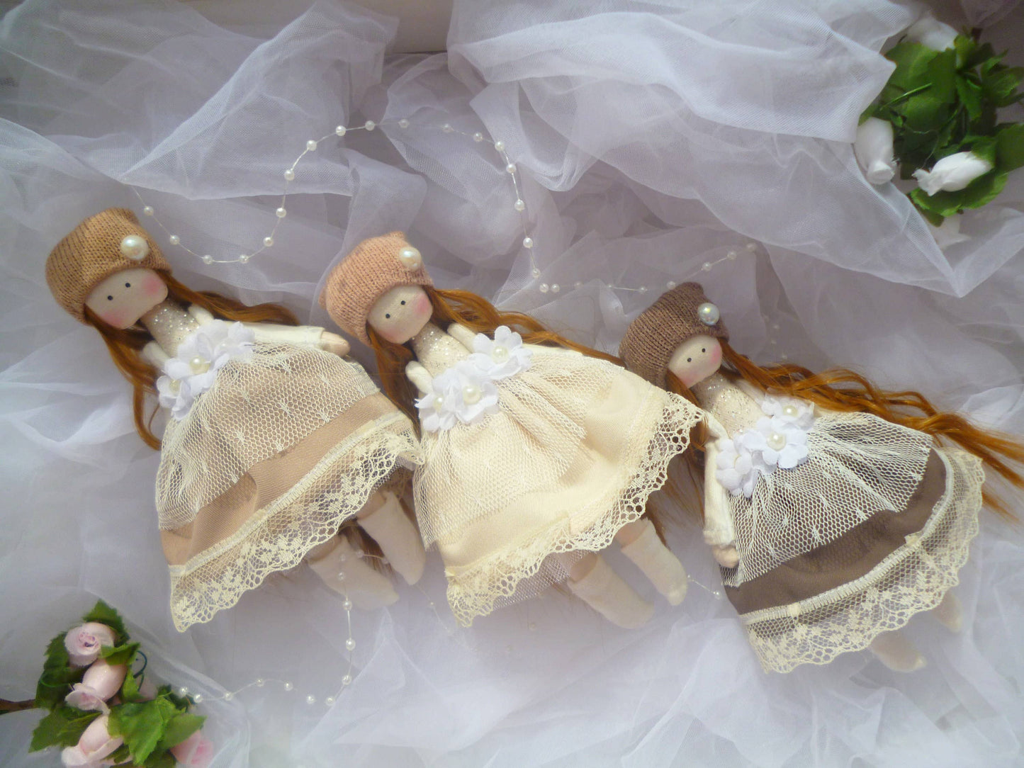 Mini Textile Pocket Doll - Dollhouse Fairy Angel