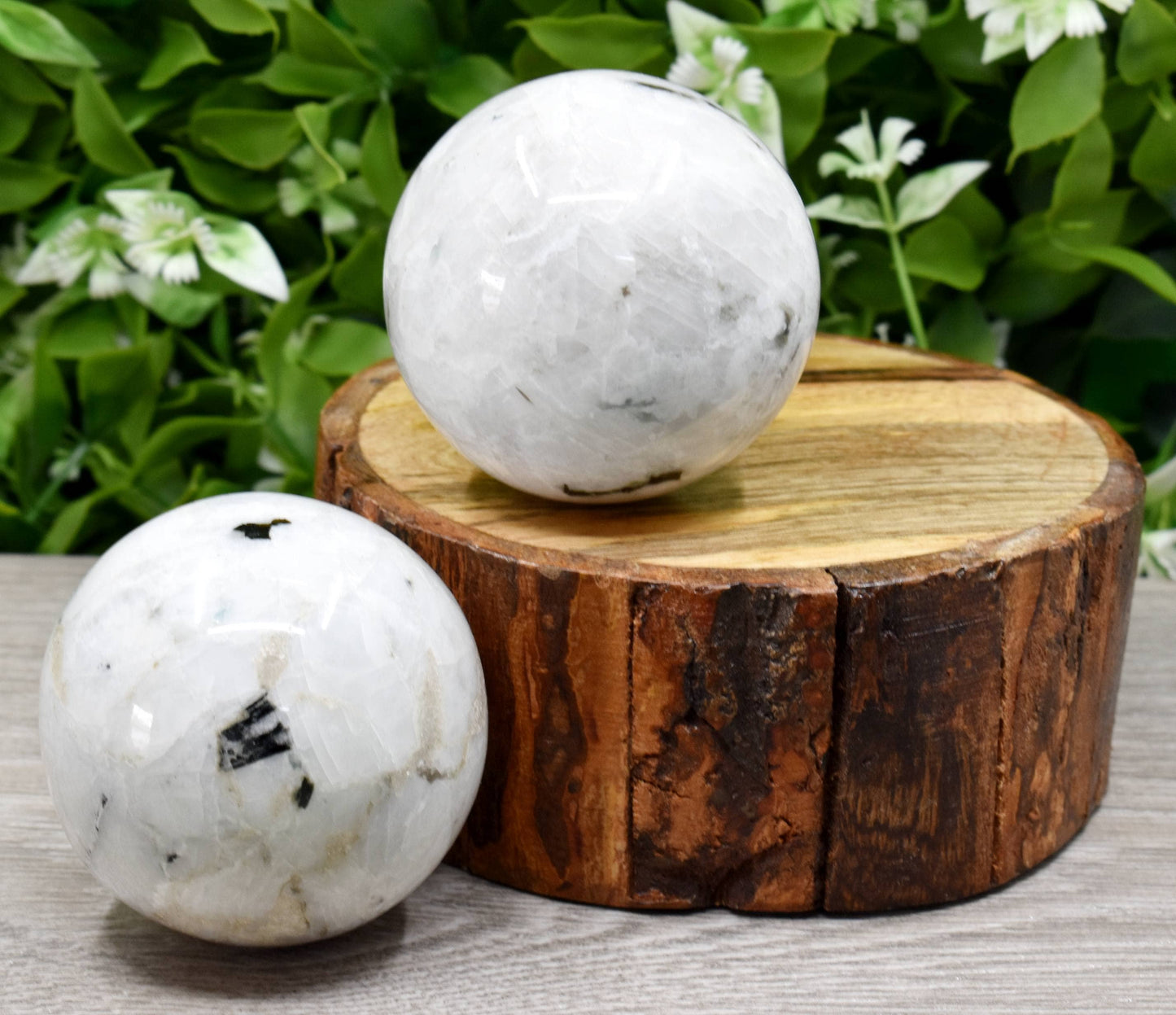 Rainbow Moonstone Crystal Ball – Healing Sphere for Intuition & Energy Work