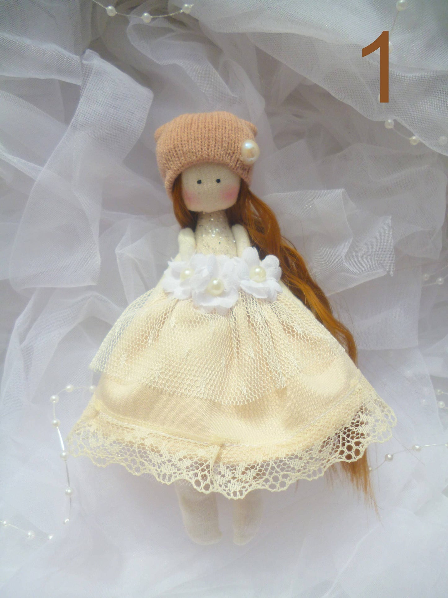 Mini Textile Pocket Doll - Dollhouse Fairy Angel