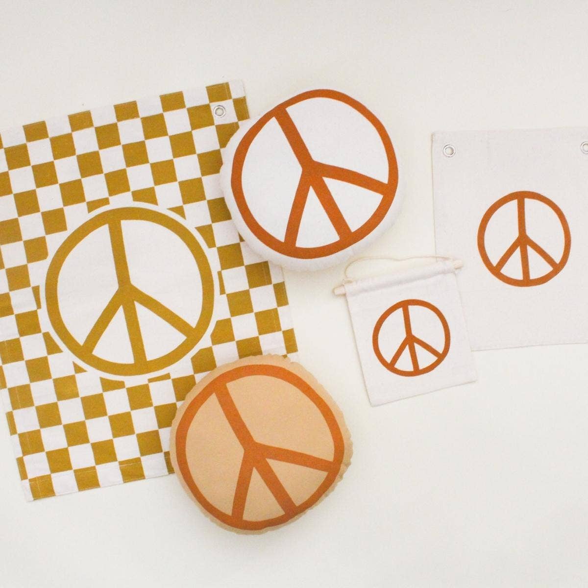 Peace Sign Canvas Hang Sign