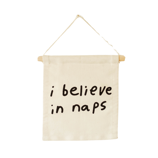 I believe in naps hang sign