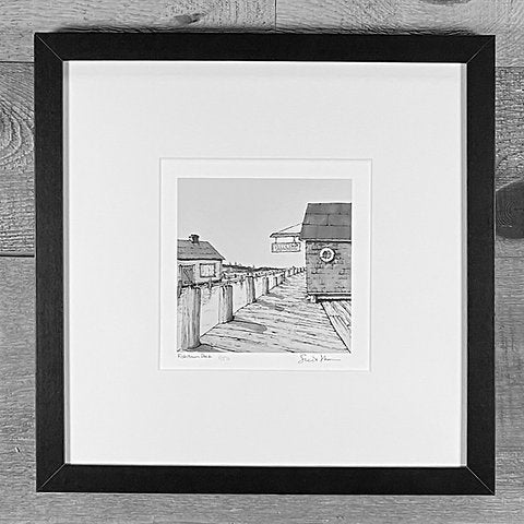 Fishtown Dock | Leland | Hand-Drawn Fine Art Print