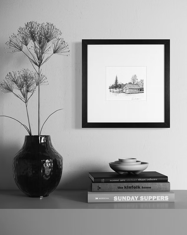 Leland Boat House | Hand-drawn Fine Art Print