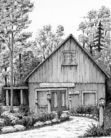 Cherry Republic | Glen Arbor | Hand-drawn Fine Art Print