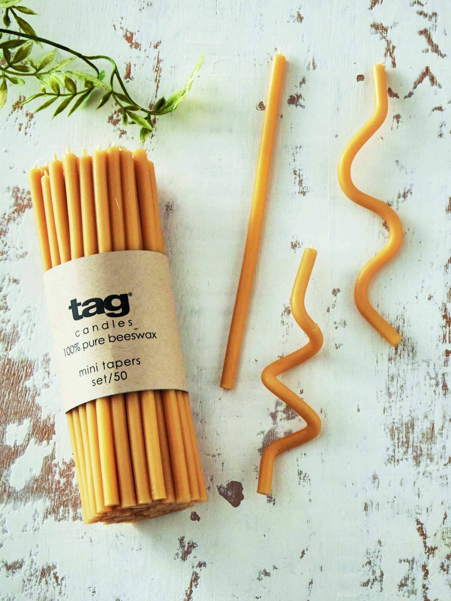 Beeswax Mini Taper Candle Set of 50