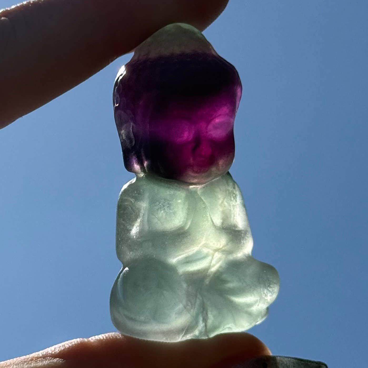 Fluorite Buddha