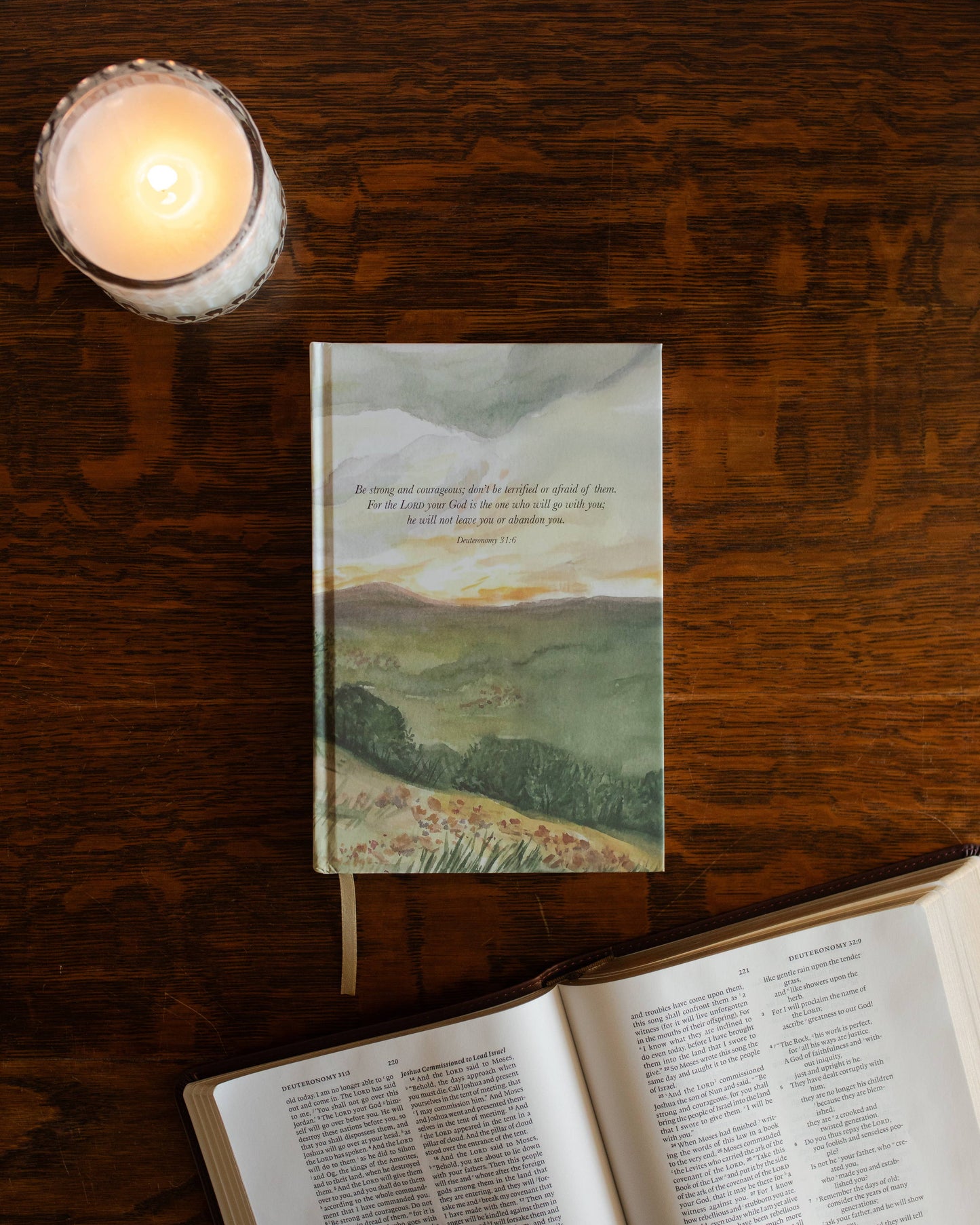 Strong and Courageous Lined Journal