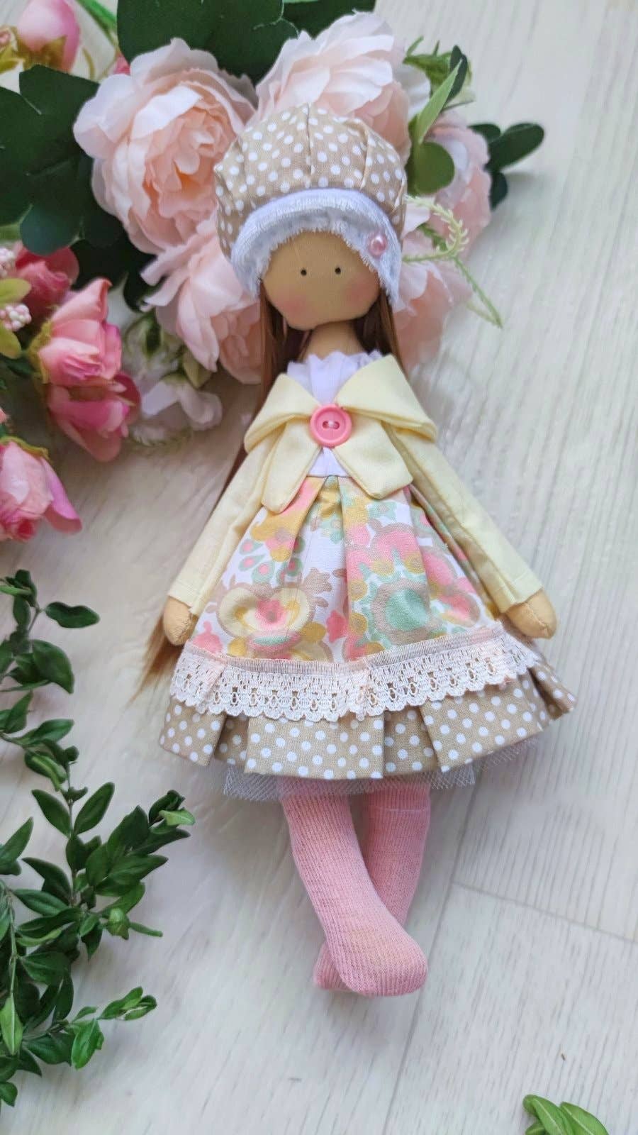 Handmade Keepsake Doll with Stitched Clothing – Heirloom Gift from Ukraine cloth doll, Fabric Doll, Textile doll, art doll