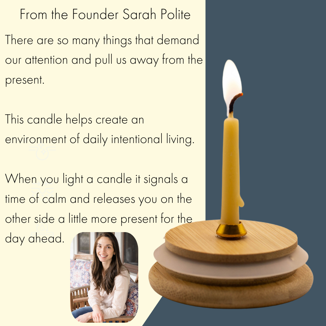 20 Minute Mindful Meditation Beeswax Candle Set