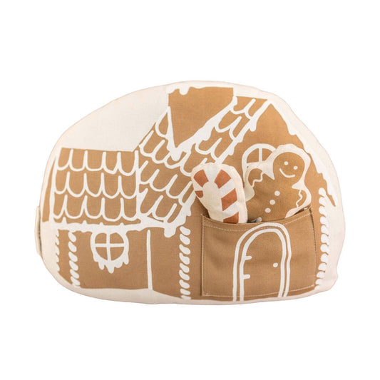 Gingerbread house pillow