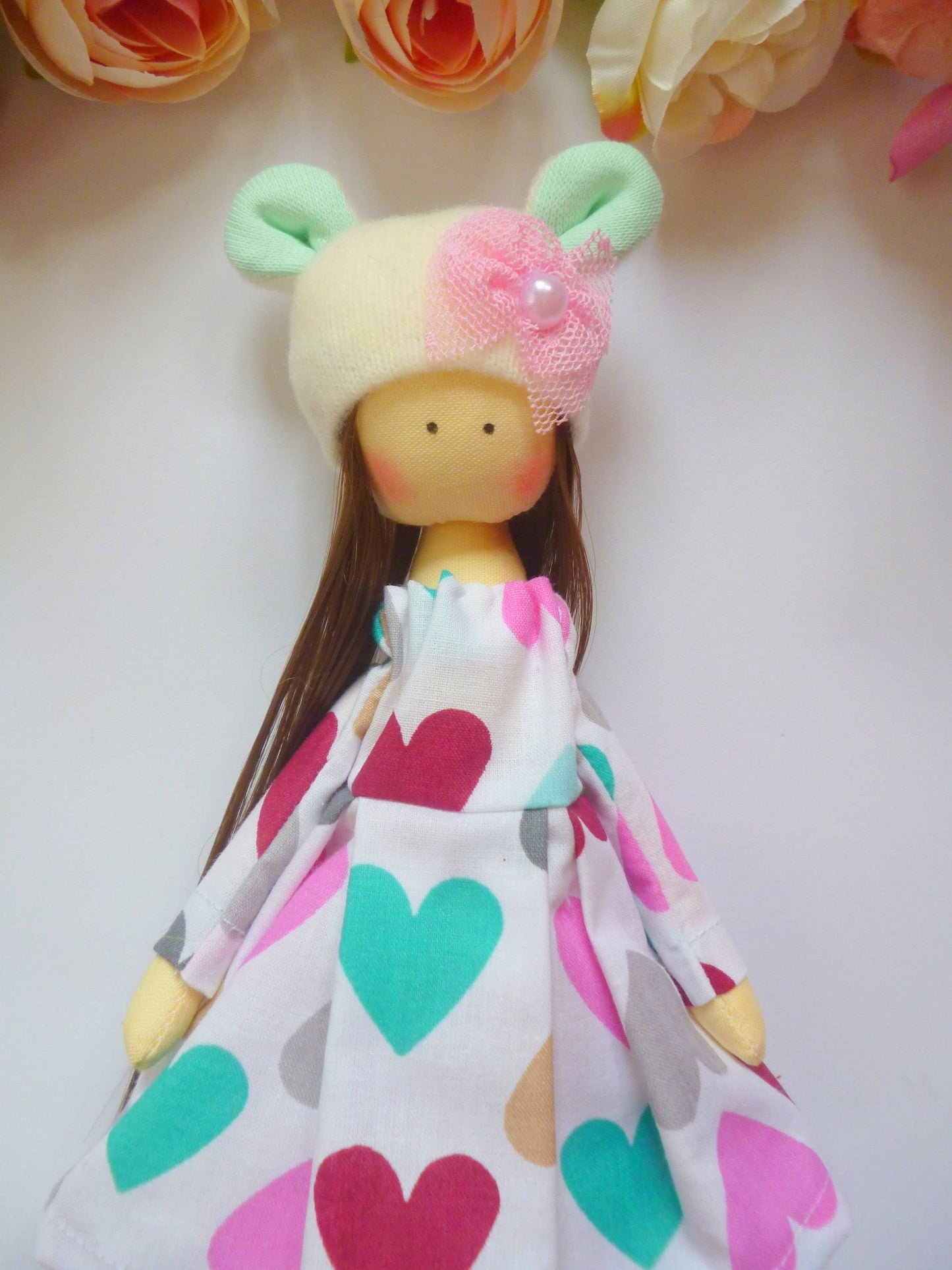 Handmade Keepsake Doll with Stitched Clothing – Heirloom Gift from Ukraine cloth doll, Fabric Doll, Textile doll, art doll