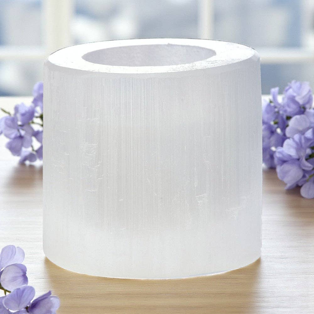 Selenite - Tealight Holder