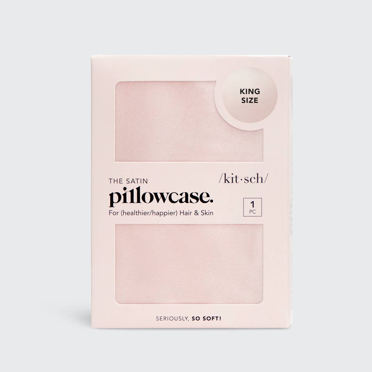 Satin King Pillowcase - Blush