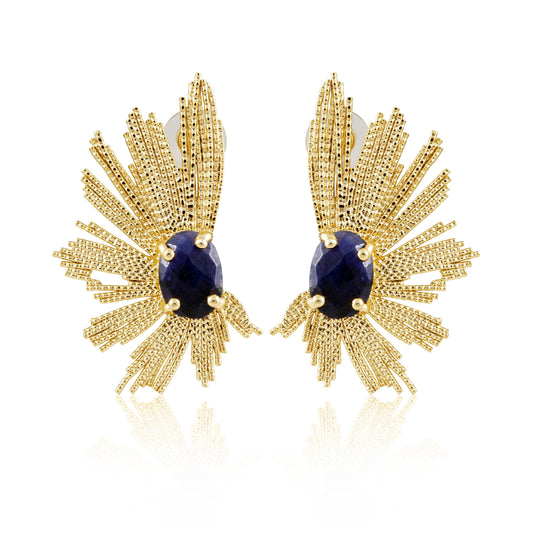 Marielle Earrings - Sapphire