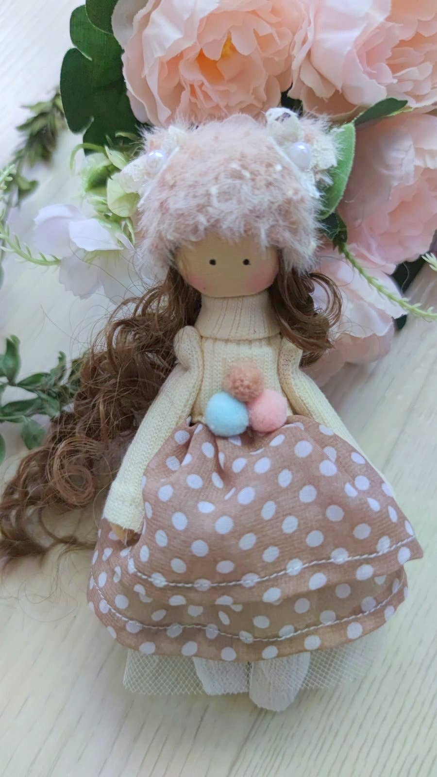 Handmade Keepsake Doll with Stitched Clothing – Heirloom Gift from Ukraine cloth doll, Fabric Doll, Textile doll, art doll