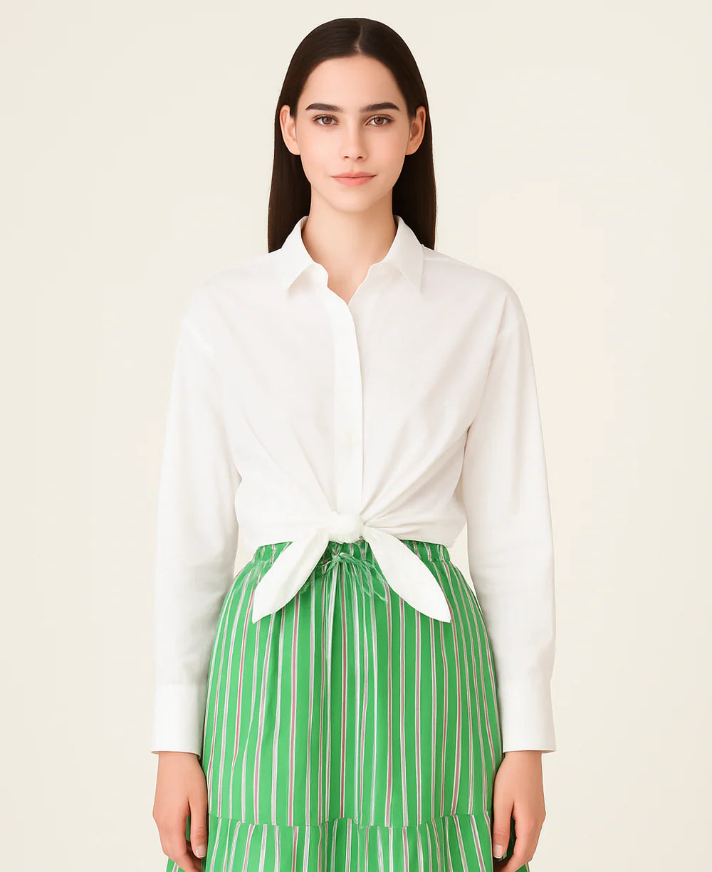 Augusta Top || White || Ivy Coast