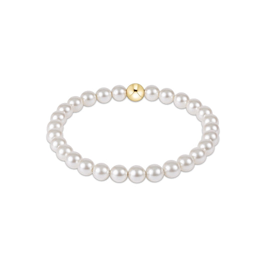 Classic Pearl 6mm Bead Bracelet