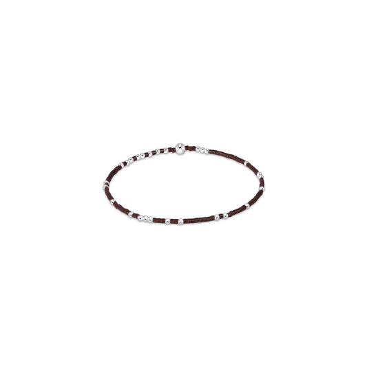 Hope Unwritten Sterling Bracelet - Chocolate