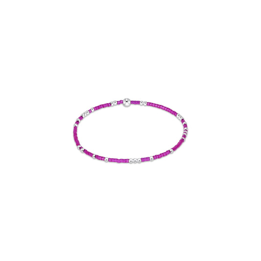 Hope Unwritten Sterling Bracelet - Fuchsia
